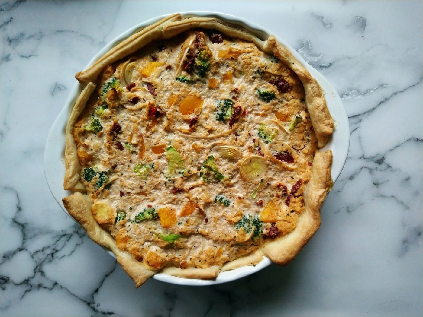 Quiche aux Trois Fromages sans Pâte (Keto)